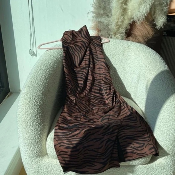 Misha Lexia Animal-Print Mini Dress - Picture 4 of 7